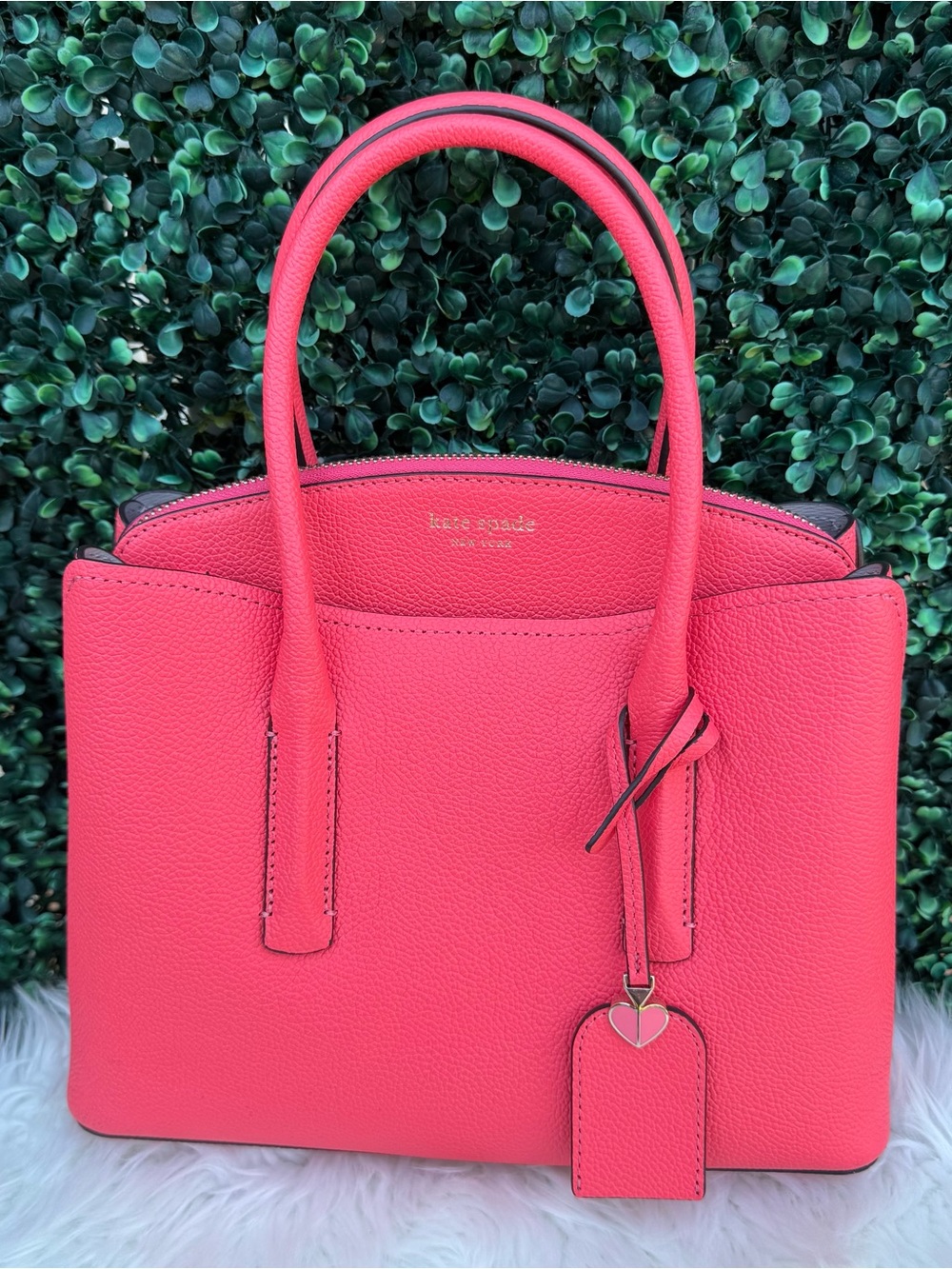 Kate Spade Medium Margaux Satchel in Lychee - Picture 3 of 11